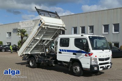 Transporter mit Kipper MITSUBISHI 7C18 FUSO 4x2, Meiller, DOKA, Klima, AHK, 95tkm gebraucht
