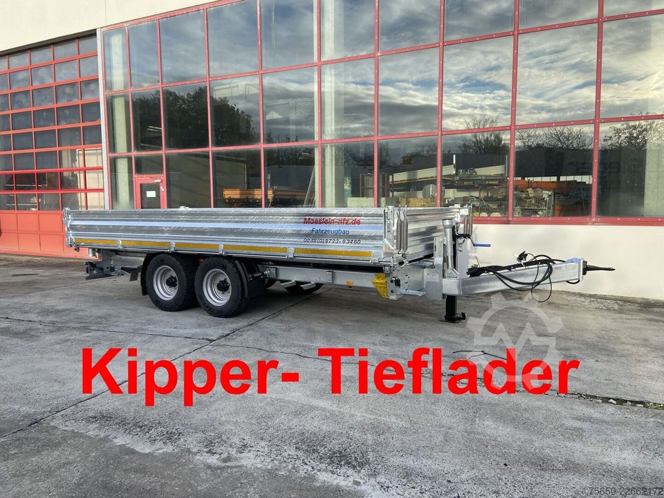 Möslein TTD 11 Breite Reifen  Kipper Tieflader, Breite Reifen-- Neufahrzeug --