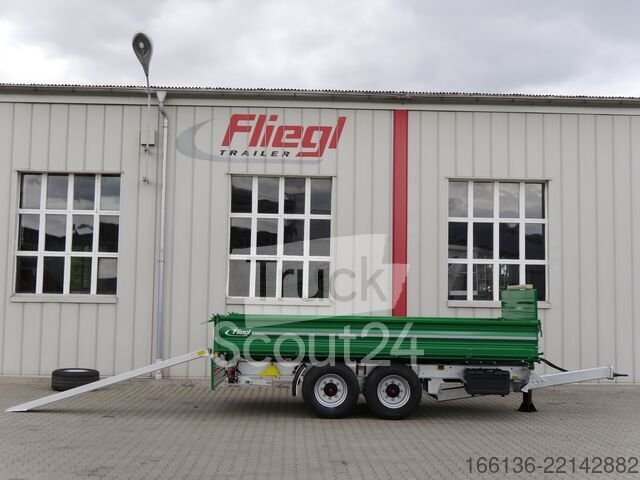 Dreiseitenkipper Anhänger FLIEGL Tandem-Seitenkipper TSK 135 - 5 Meter neu