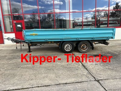Kippanhänger Humbaur HTK 10 50 24  Tandem Kipper- Tieflader gebraucht