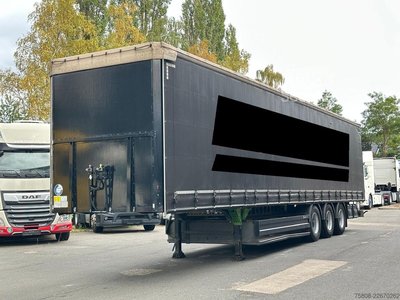 Auflieger mit Pritsche & Plane BERGER SAPL24 Schiebeplane Edscha Palettenkasten gebraucht