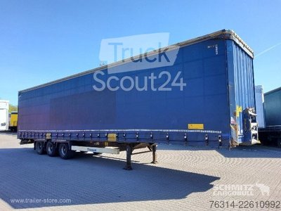 Auflieger mit Pritsche & Plane Krone Curtainsider Mega gebraucht
