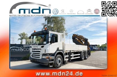 LKW mit Pritsche (offen) SCANIA P310 6x4 KRAN 33m FUNK +JIB+SEILWINDE gebraucht