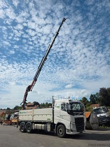 LKW mit Pritsche (offen) VOLVO FH 500 / 6X4 / EEV / 18m Atlas Kran gebraucht