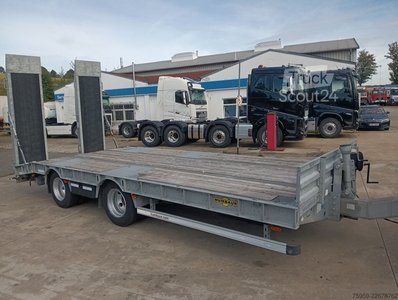 Tieflader Anhänger HUMBAUR HBTZ 216524 BS NEUWERTIG! 16,5tNL GummiRampenTOP gebraucht