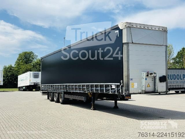 Auflieger mit Pritsche & Plane Schmitz Cargobull Curtainsider Mega Getränke gebraucht