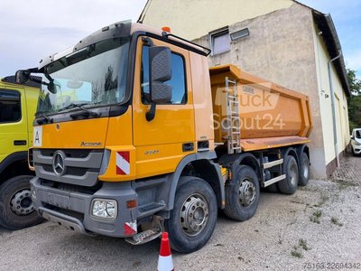 Kipper LKW MERCEDES-BENZ Actros 4141 K 8x4 4 Achs Muldenkipper Carnehl De gebraucht