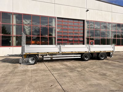 Anhänger mit offener Pritsche Möslein T 3 Plato 9 m  3 Achs Jumbo- Plato- Anhänger 9 m, Mega neu
