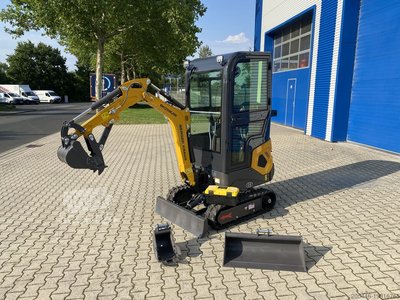 Minibagger mit Schaufelpaket Berger Kraus BK1250KJSR mit Kubota Motor Ausstellungsmaschine