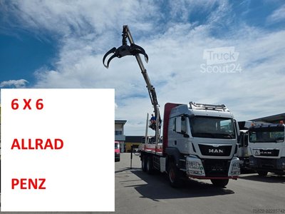 Holztransporter LKW MAN TGS 33.500 / 6X6 ALLRAD / Manual+ Retarder gebraucht
