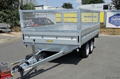 Anhänger mit Pritsche & Plane HUMBAUR HT 25 31 18 mit Plane 1800mm Grati Gitteraufsatz neu