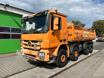 Dreiseitenkipper LKW MERCEDES-BENZ Actros 4151 V8 8x4 / Bordmatik / Retarder gebraucht