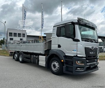 LKW mit Pritsche & Plane MAN TGS 26.360 LL/Pritsche 7,10 m/Lenkachse/ 108 tkm gebraucht