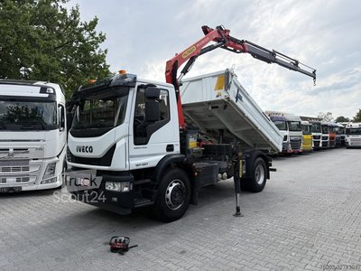 Autokran Iveco EuroCargo 180-320 Kipper mit Kran Palfinger 12.501 gebraucht