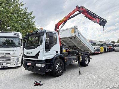 Dreiseitenkipper LKW Iveco EuroCargo 180-320 Kipper mit Kran Palfinger 12.501 gebraucht