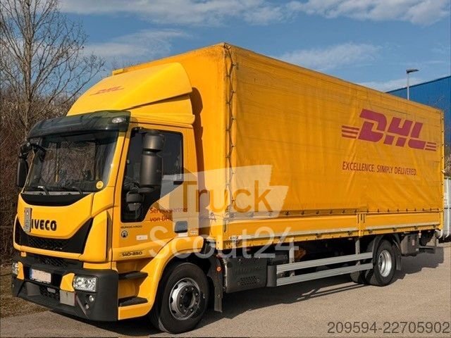 LKW mit Pritsche & Plane IVECO Eurocargo 140-250, Plane/Spiegel, LBW, AHK,KLIMA gebraucht