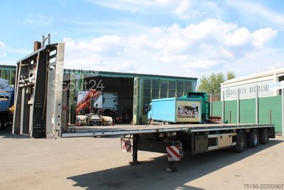 Auflieger mit Arbeitsbühne FAYMONVILLE F-S43 MEGA Telesattel 3 x zwangsgelenkt Nr.: 661 gebraucht