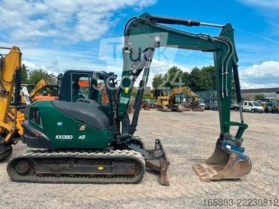 Minibagger KUBOTA KX 080-4 alpha Kettenbagger / AC / 43.500 EUR gebraucht