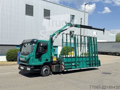 Sonderausbau-Transporter Glastransport Iveco Eurocargo 75-21 HEGLA-Glastransport Kran gebraucht