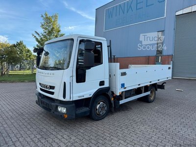 Pritschenwagen IVECO 75E16 Pritsche mit Kran Fassi gebraucht