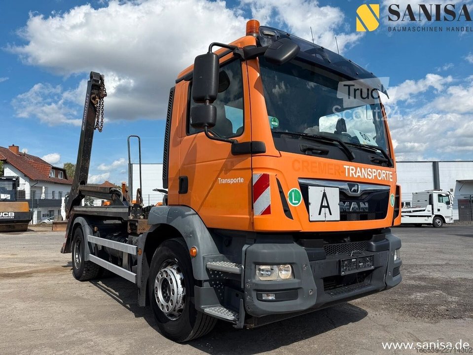 Absetzkipper LKW MAN TGM 18.320/HIAB FTR12/Funk/Tele/Klima/TÜV 04.27 gebraucht