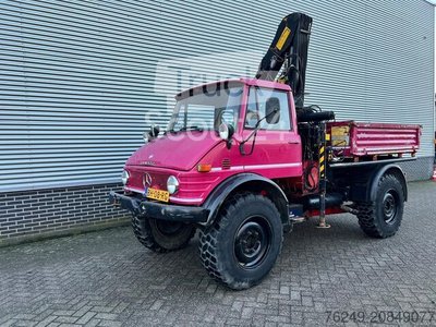 Kranwagen Unimog 416/U1100 Hiab kraan, Werner lier gebraucht