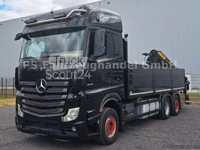 LKW mit Pritsche (offen) MERCEDES-BENZ Actros 5*2548*Luft/Luft*NAVI*Palfinger-Kran gebraucht