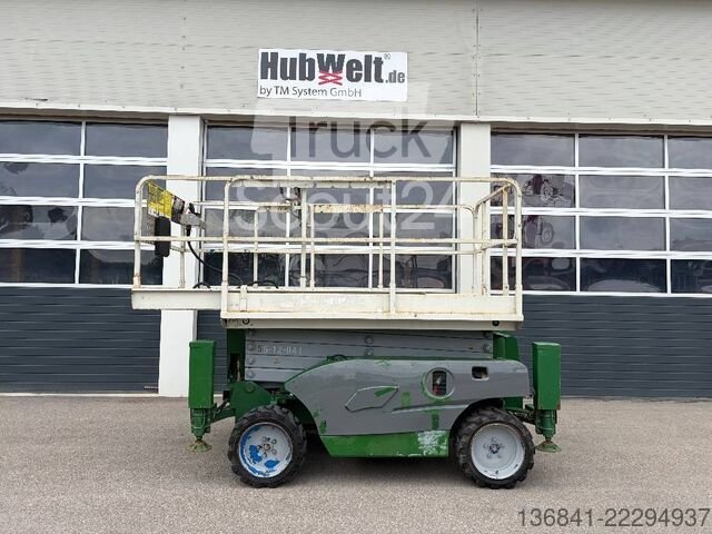 Scherenhebebühne Haulotte Compact 12 DX 12m Diesel Scherenarbeitsbühne gebraucht