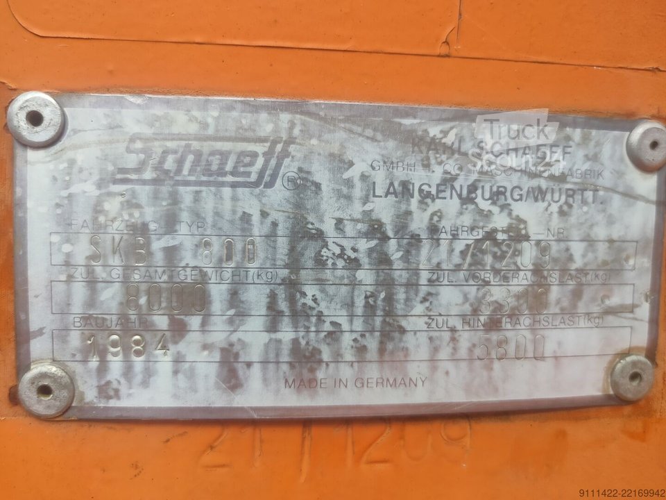 Radlader Schaeff SKB 800 gebraucht