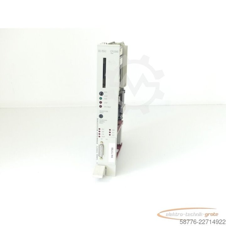 Siemens Simatic S5-155U 6ES5948-3UA22 CPU948 Version 1 SN 73755