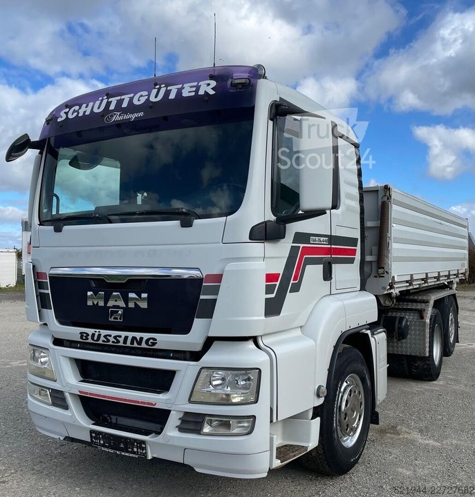 Dreiseitenkipper LKW MAN TGS 26.440  6x2 Liftachse Full Air Euro4 gebraucht