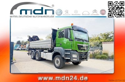 Autokran MAN TGS 33.480 6x6 KRAN abstattelb. 19m Kipper Bordm gebraucht