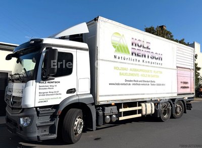 LKW mit Pritsche & Plane MERCEDES-BENZ 2530 ANTOS, Wingliner li., 6x2, Lenkachse gebraucht