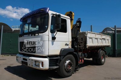 Dreiseitenkipper LKW MAN 18.284 4x2 BB KRAN PALFINGER PK9501 Nr.: 718 gebraucht