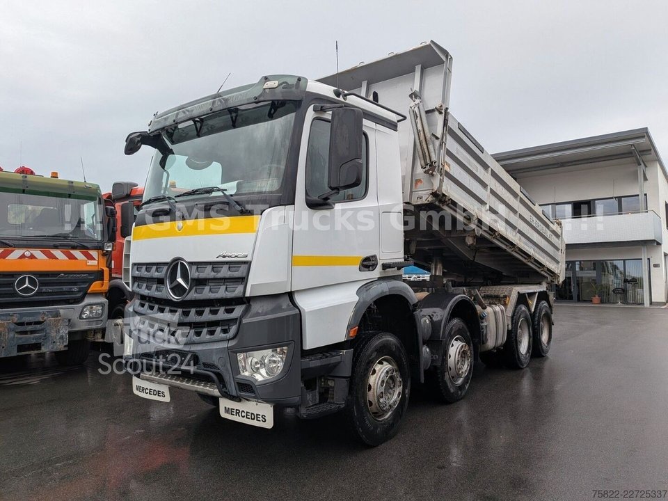 Dreiseitenkipper LKW MERCEDES-BENZ Arocs 4143 / 8X4 / Meiller / 41ton Chassis gebraucht