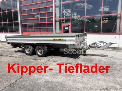 Dreiseitenkipper Anhänger Humbaur htk105024  Tandemkipper- Tieflader gebraucht