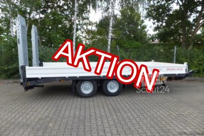 Tieflader Anhänger Möslein TTT 13- 5,28 Weiß  Neuer 13 t Tandemtieflader neu