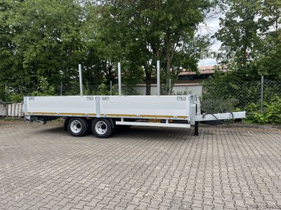 Anhänger mit offener Pritsche Möslein THT 14,4 G 7,2  14,4 t Tandem- Pritschenanhänger- Tieflader neu