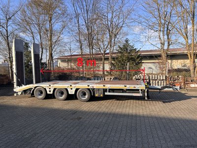 Tieflader Anhänger Möslein TT 34 Zugrohr Gerade  34 t GG Tridem- Tieflader 3 Achs, gelenktNeufahrzeug neu