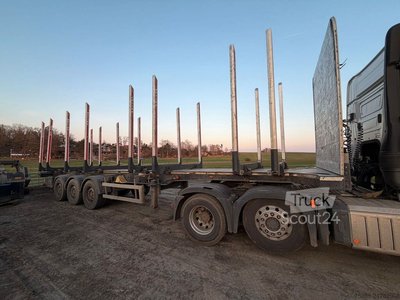 Holztransport Auflieger PAVIC HTS 24 Holz Holztransporter Holzanhänger Auflieg gebraucht