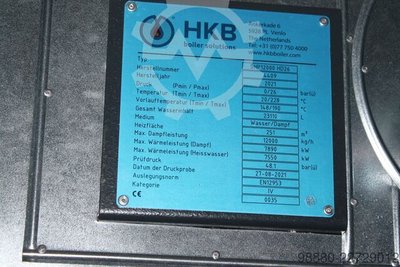 HKB 12000 kgh 26 bar Dampfkessel