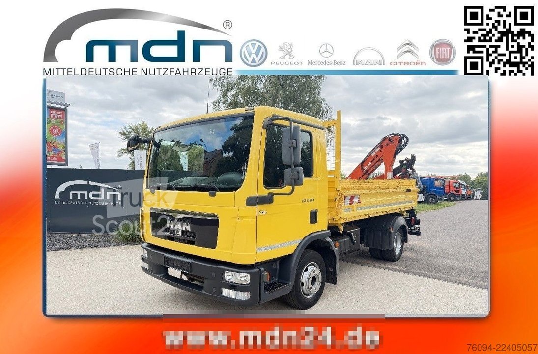 Autokranwagen MAN TGM 8.180 Kipper KRAN Greifer gebraucht