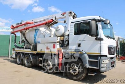 Betonmischer LKW MAN 41.400 8x4 BB PUMI Schwing 24 m. Nr: 055 gebraucht