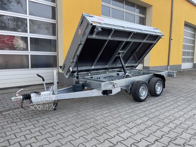 Dreiseitenkipper Anhänger Saris 306cm x 170cm 2,7T 3-Seitenkipper Tandem neu