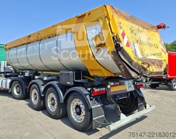 Kipper Auflieger SCHWARZMÜLLER 3-Achs Stahl Thermo Mulde isoliert Asphalt Lift gebraucht