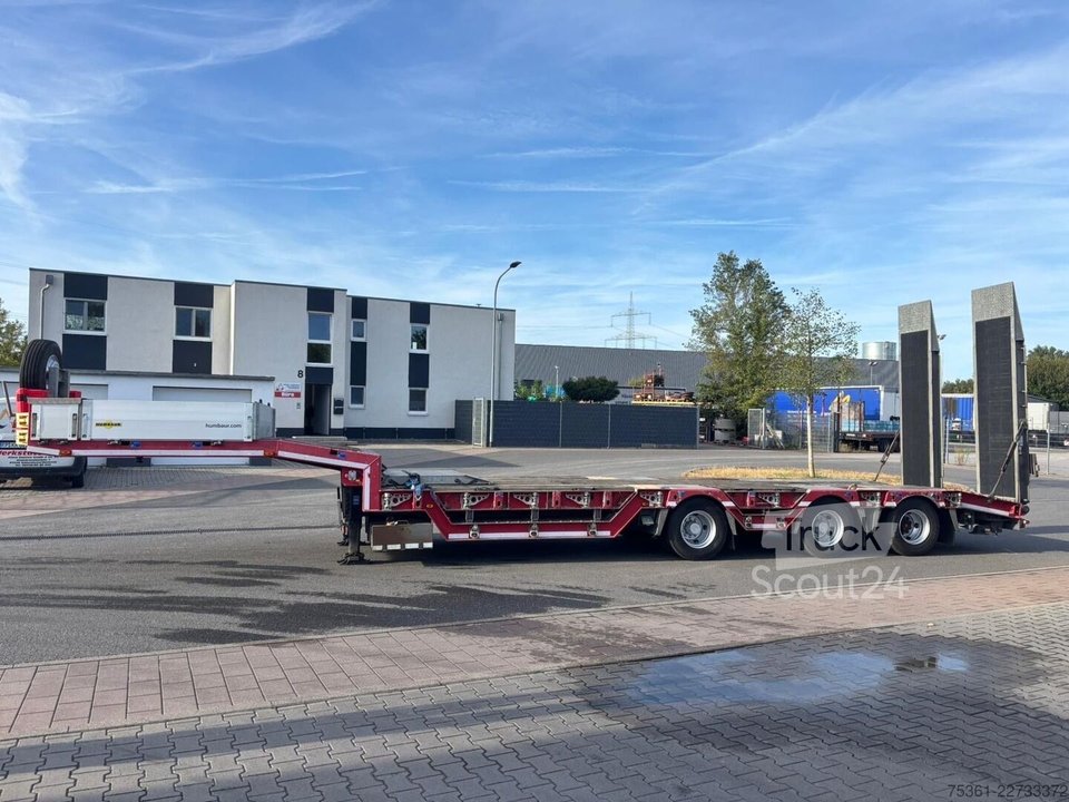 Tieflader-Sattelauflieger HUMBAUR HTS 30 3-Achser Radmulde/Lift+Lenkachs/verzinkt gebraucht