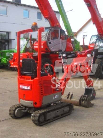 Microbagger Bobcat E 08 * 3x Löffel * * Verstellfahrwerk * gebraucht
