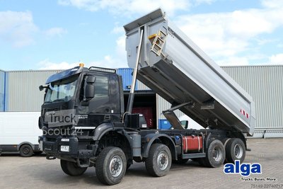 Kipper LKW IVECO AD 410TW 8x8, Allrad, Stahl, Meiller, 19m , AC gebraucht
