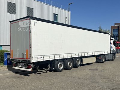 Auflieger mit Pritsche & Plane Standart Schmitz Cargobull SCS 24 Standart Edscha Code-XL Lift Verz gebraucht