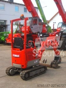Minibagger BOBCAT E 08 * 3x Löffel * * Verstellfahrwerk * vgl. 10 gebraucht